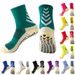 Soccer Socks, Mid Calf, Sweat Wicking, Non Slip, Adhesive Coated Sports Socks, Odor Resistant Running Socks, Yoga Socks_desvips.com
