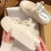 2024 Summer Sneakers Women's Slippers And Quality New Ladies Sandals Sports Slides With Bow Height Shoes Round Toe_desvips.com