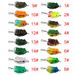 Fishing Lures 2.5cm/3g Mini Thunder Frog Black Frog_desvips.com