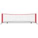 Black And Red Polyester Tennis Net - Modern Design - Indoor & Outdoor Use - Includes Carrying Bag - Various Sizes Available_desvips.com