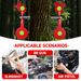 Red 3MM Thick Bidirectional Animal Rotating Stainless Steel Outdoor Slingshot BB Air Gun Practice Aiming Target_desvips.com