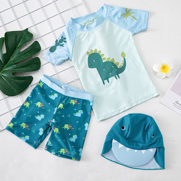 Sun Protection Shade Boys, Korean Hot Spring Clothing, Children's Swimwear, Two-piece Swimming Trunks, Quick-dry, For_desvips.com