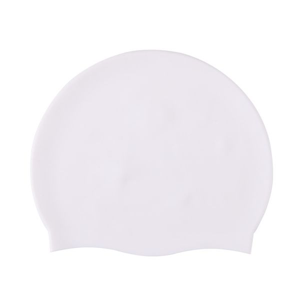 Adult Children's Swimming Cap Silicone Waterproof Men's And Women's Water Drop Cap Flat Cap Printed Long Hair Ear Protection Large Swimming Cap_desvips.com