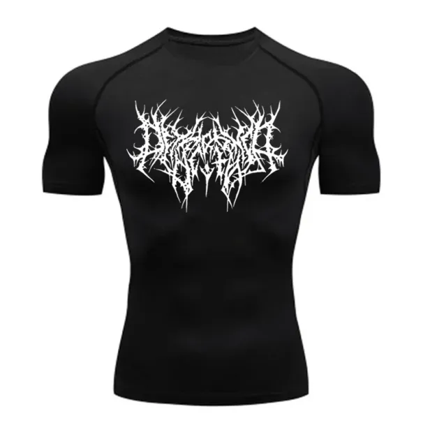 Men's T-shirt T Shirt Men Compression Fitness Tops Tee Quick DryTight Training Gym Sport Running Shirts Jersey_desvips.com