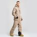 Men's One-Piece Snowboard Windproof Waterproof Warm Solid Color Workwear Style Ski Suit Set_desvips.com