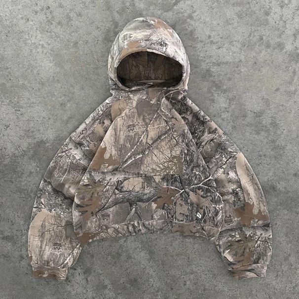 Leaf Camouflage Sweatshirt Harajuku Dark Color Aesthetic Couple Hip Hop Gothic Streetwear Hoodie_desvips.com
