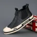 2025 New Designer Casual For Fashion Yellow Mens High Top Leather Moccasins Comfortable Loafers Men Shoes Ankle Boots_desvips.com