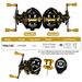 Water Drop Wheel Metal 3+1BB Lure 7.2:1 Black Sea Reel Fishing Gear_desvips.com