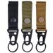 Tactical Nylon Molle Webbing Backpack Hanging Keychain Hook With Metal Snap Key Ring Holder_desvips.com