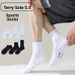 Men's And Women's Sports Socks Mesh Breathable Odor Resistant Short And Mid Calf Terry Cloth Sole Basketball And Football Sweat Absorbent_desvips.com