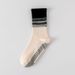 Gradient Color Cooling Yoga Socks For Spring And Autumn Mid Calf Length Colorful Anti-Slip Silicone Sole Comfortable And Durable Fitness Socks_desvips.com