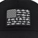 American Flag Woven Logo Duckbill Baseball Truck Driver Sun Hat Mesh Cap_desvips.com