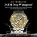 POEDAGAR Luxury Man Watch Stainless Steel Hollow Tourbillon Men Clock Luminous Mechanical Automatic Business Men's_desvips.com