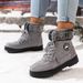 Women's Winter Snow Boots - Fleece Lined Ankle Boots With Non-Slip Sole, Warm & Comfortable For Cold Weather_desvips.com