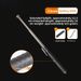 21inch Enhanced Spring Automatic Telescopic Three-Section Swing Self-Defense Stick Full Steel Quenching Material_desvips.com