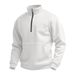 ActiveGo ActiveGo European And American Cross-Border Men's Waffle Autumn Casual Outdoor High Collar Half-Zip Pocket Pullover Long Sleeve_desvips.com