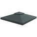 Toile De Rechange Pour Pavillon Tonnelle Tente 3 X 3 M Polyester Haute Densité 180 G/m² Gris Foncé_desvips.com