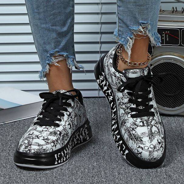 Korean Version Of Women's Thick Soled Skateboard Fashionable And Versatile Outdoor Trendy Shoes, Casual Sports For_desvips.com