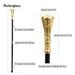 Golden Luxury Flower Round Handle Fashion Walking Stick For Party Decorative Walking Cane Elegant Knob Crosier Knob 93cm_desvips.com