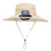 Men's Solar-Powered Cooling Fan Hat - High Wind Speed & UV Protection For Summer Outdoor Activitie_desvips.com