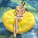 Inflatable Lemon Pool Float - Smiley Face Round Float For Adults & Kids, Premium PVC Design_desvips.com