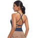 New Cross-Border Double-Sided Nylon Solid Color Cross-Back Sports Bra Running Fitness Yoga Vest Top For Women_desvips.com