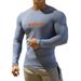 Men's Clothing compression clothing sweat absorbing quick drying long sleeved sports fitness high elastic running tights round neck bottom_desvips.com