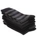 5 Pairs Mens Dress Stripe Plus Size,High Quality Combed Cotton Crew Socks,Black Cool Breathable Casual Socks For Men_desvips.com