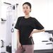 2024 Loose Mesh Short Sleeve Women's Running Cover-Up Fitness Top Internet Celebrity Sports T-Shirt Yoga Breathable_desvips.com