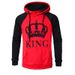 Men's Clothing autumn and winter new hooded pullover color matching couple sweatshirt_desvips.com