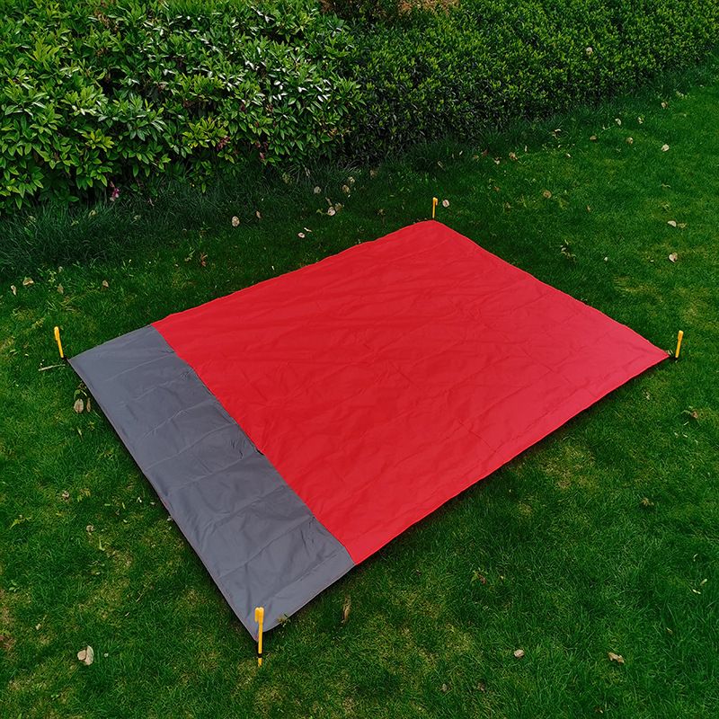 Outdoor Camping Waterproof Convenient Foldable Portable Picnic Mat Moisture Proof Mat Polyester Plaid Pocket Beach Mat_desvips.com