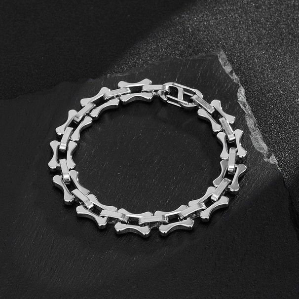 Hot-selling New Product : Titanium Steel Chain Link Gear Bracelet, Versatile Stylish For Both Men And_desvips.com