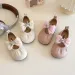 Girls Flats 2025 Fashion Infant Bow Little Kids Soft Sole Pleated Casual Shoes Cutefeet for Toddler Party Wedding Sizes_desvips.com