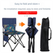 Outdoor Portable Camping Fishing Stool With Backrest Picnic Travel Leisure Folding Chair_desvips.com