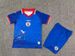 Haiti Home 16-28 Childrens Football Set Football Jersey Kit Kids Short Sleeve Set Sportswear Set Football Sports Clothing Set_desvips.com