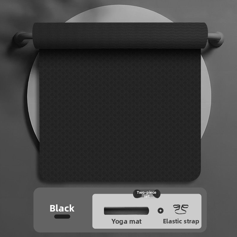 TPE Men, Thick And Wide Fitness Extended 2m Yoga Mat For Home Use, Jump Rope, Aerobics, Shock Absorption Mat, Wholesale_desvips.com