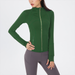 Upgraded Version Without Mesh Gold Zipper Yoga Suit Ladies Slim Fit Stand Collar Top Tops Outdoor Sports Fitness Coat_desvips.com