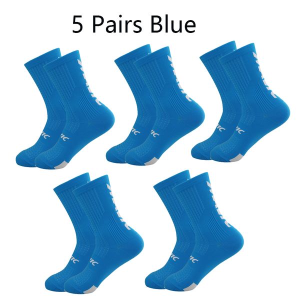5 Pairs Cycling Socks Men Bicycle Sport Running Bike Socks Mid Tube Compression Outdoor Racing MTB Road Bike Socks Breathable_desvips.com