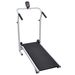 Black Manual Treadmill For Home Use - Foldable Design - Non-Slip Running Surface - Speed, Duration, Distance, And Calorie Tracking - Adjustable Feet_desvips.com
