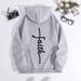 Men's Clothing sweatshirt faith fashion printed hooded back collar plus velvet sweatshirt_desvips.com