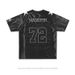 Satin Velvet Mesh American Football Jersey New Heavy Embroidery T-Shirt Men And Women Short Sleeve Loose Slimming Sports_desvips.com
