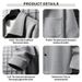 Men's Polyester Brushed Jacket, Lapel Button/Zipper Coat With Pocket, Comfortable Casual Autumn Winter Office Business_desvips.com
