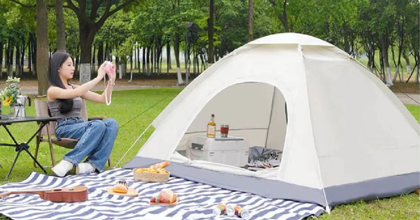 Outdoor Portable Folding Automatic Picnic Camping Tent Rainproof Thickened Sun Protection Gear Supplies_desvips.com