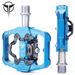 GEWAGE Mountain Bike Locking Flat Aluminum Alloy Triple Bearing Cycling Pedals_desvips.com