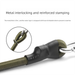 Outdoor Carabiner Elastic 8mm Thick Bungee Cord Luggage Binding Strap Tent Rope Hook Camping Clothesline_desvips.com