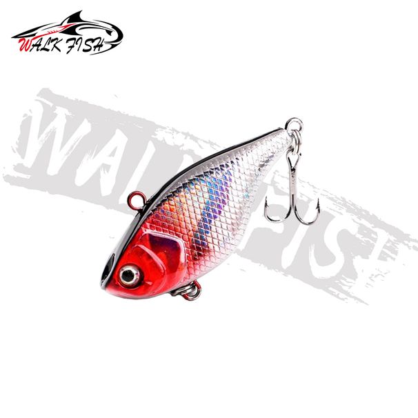 WALK FISH 1PCS 4cm 4.5g Fishing Bait Gear Mino VIB Lure Micro-object Hard Bait Shaking Sinking Upturned Mouth Sea Bass Red Tail_desvips.com