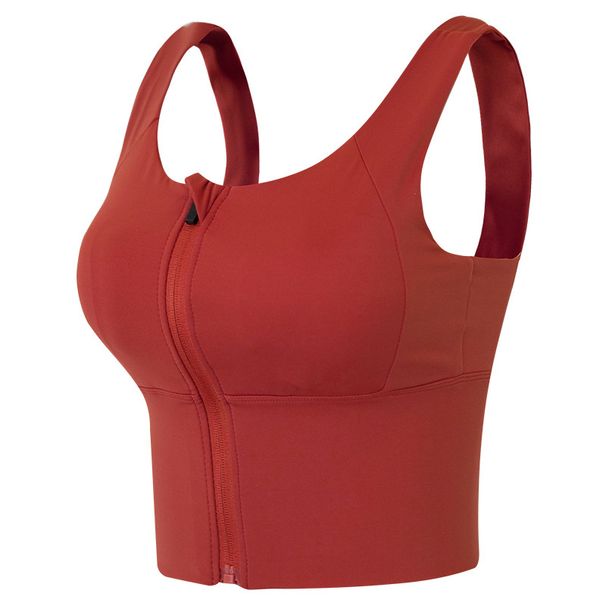 Cross-Border Front Zipper Sports For Women High-Intensity Shockproof Running Yoga Bra Anti-Sagging Fitness Vest Push-Up_desvips.com