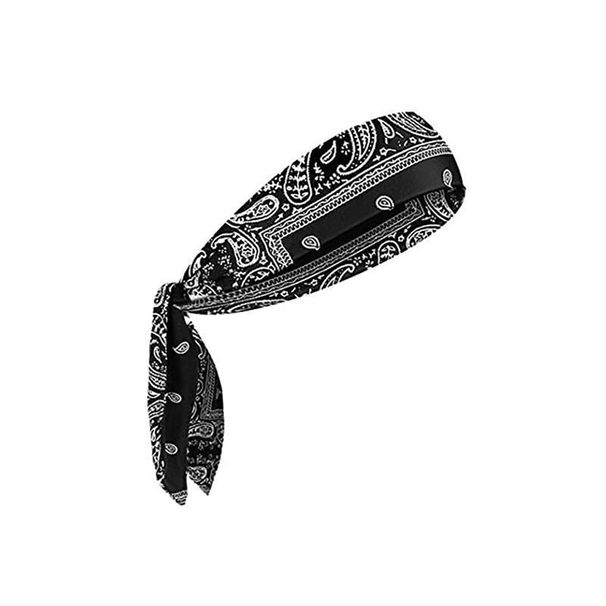 European American Style Printed Paisley Tennis Pirate For Men And Women, Sports Sweat-absorbing Yoga Headband, Cotton_desvips.com