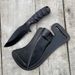 Full Tang Fixed Blade Hunting Knife With Sheath, 4 Inch Stainless Steel Blade, Ergonomic Black Micarta Handle, Tactical Knife For Hunting Essentials,_desvips.com