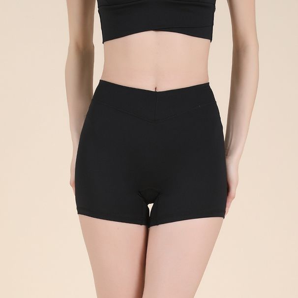 Summer New Waist-Cinching Hip-Lifting Yoga Elastic Breathable Fitness Pants High Waist Tight Sports Shorts For Women_desvips.com